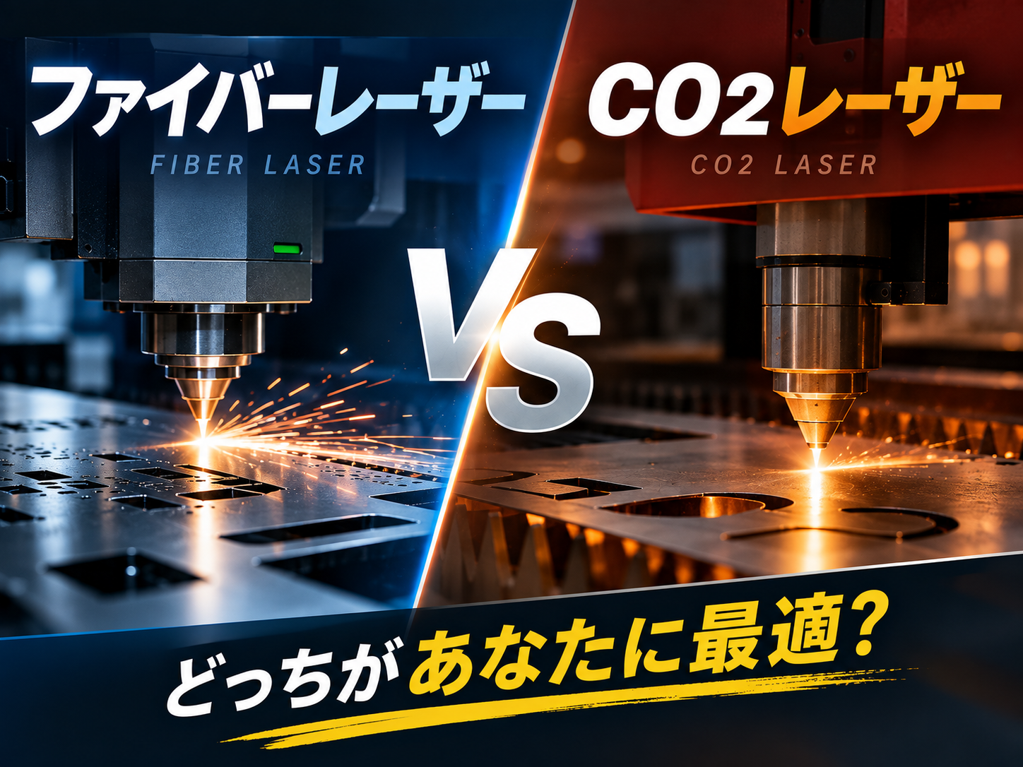 ファイバーレーザーとCO2レーザーの違いを徹底比較