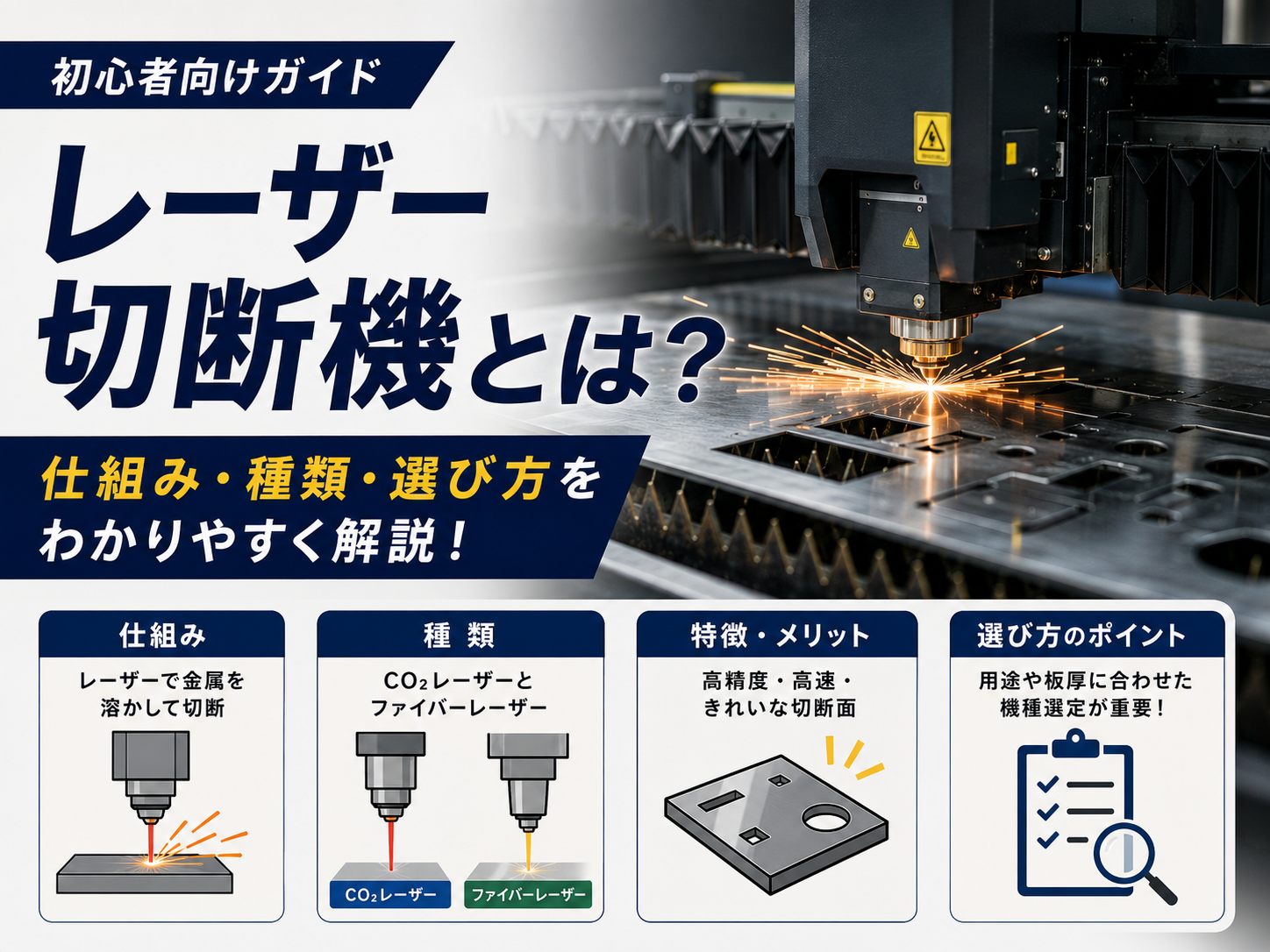 レーザー加工機とは？仕組み・種類・選び方を基礎から解説