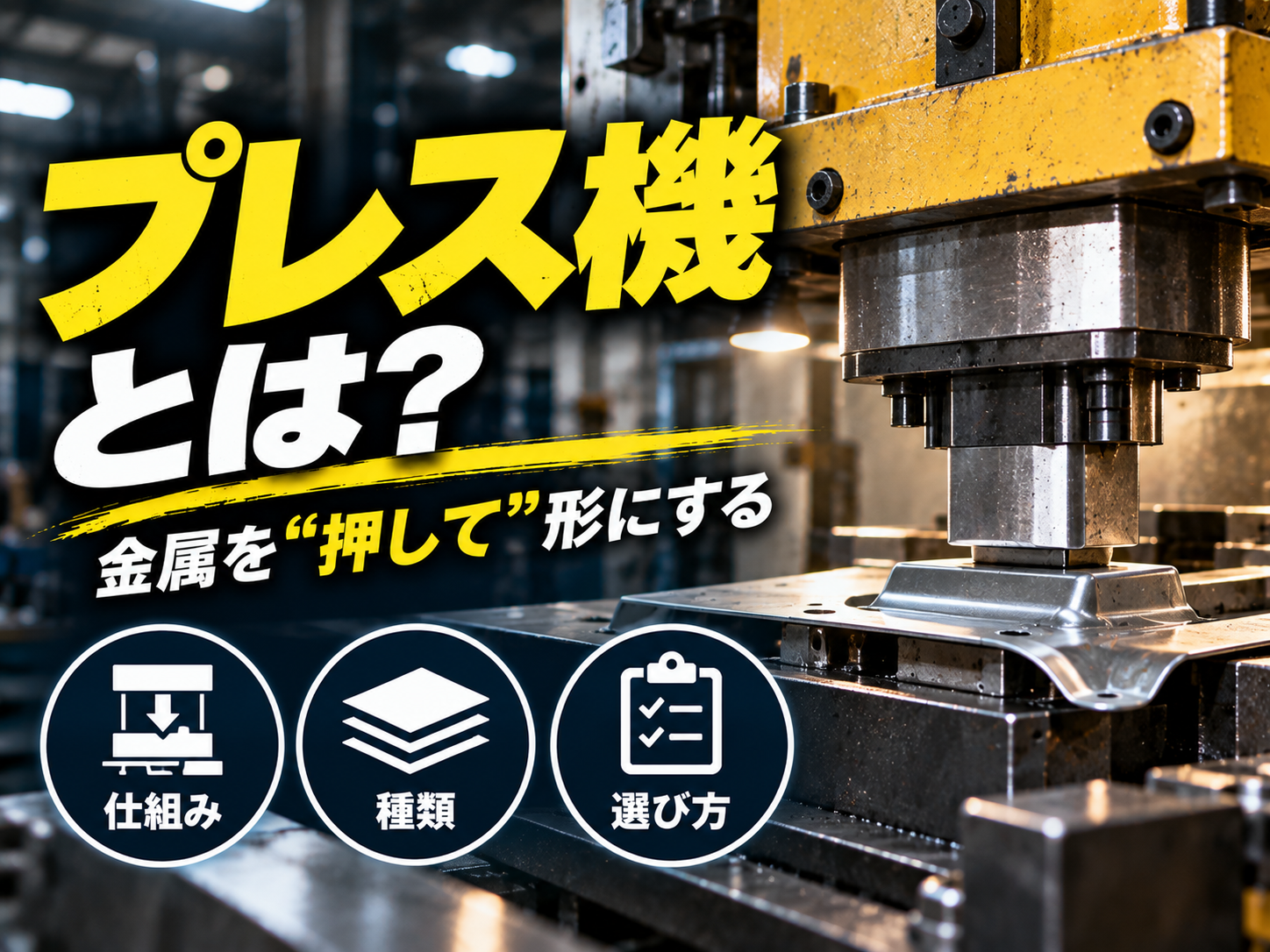 プレス機械とは？仕組み・種類・選び方を基礎から解説