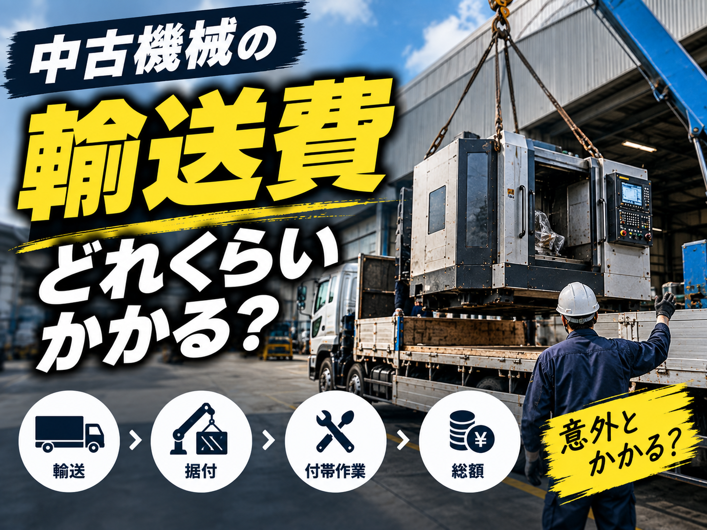 中古機械の搬出費用を徹底解説｜内訳・相場変動・削減術