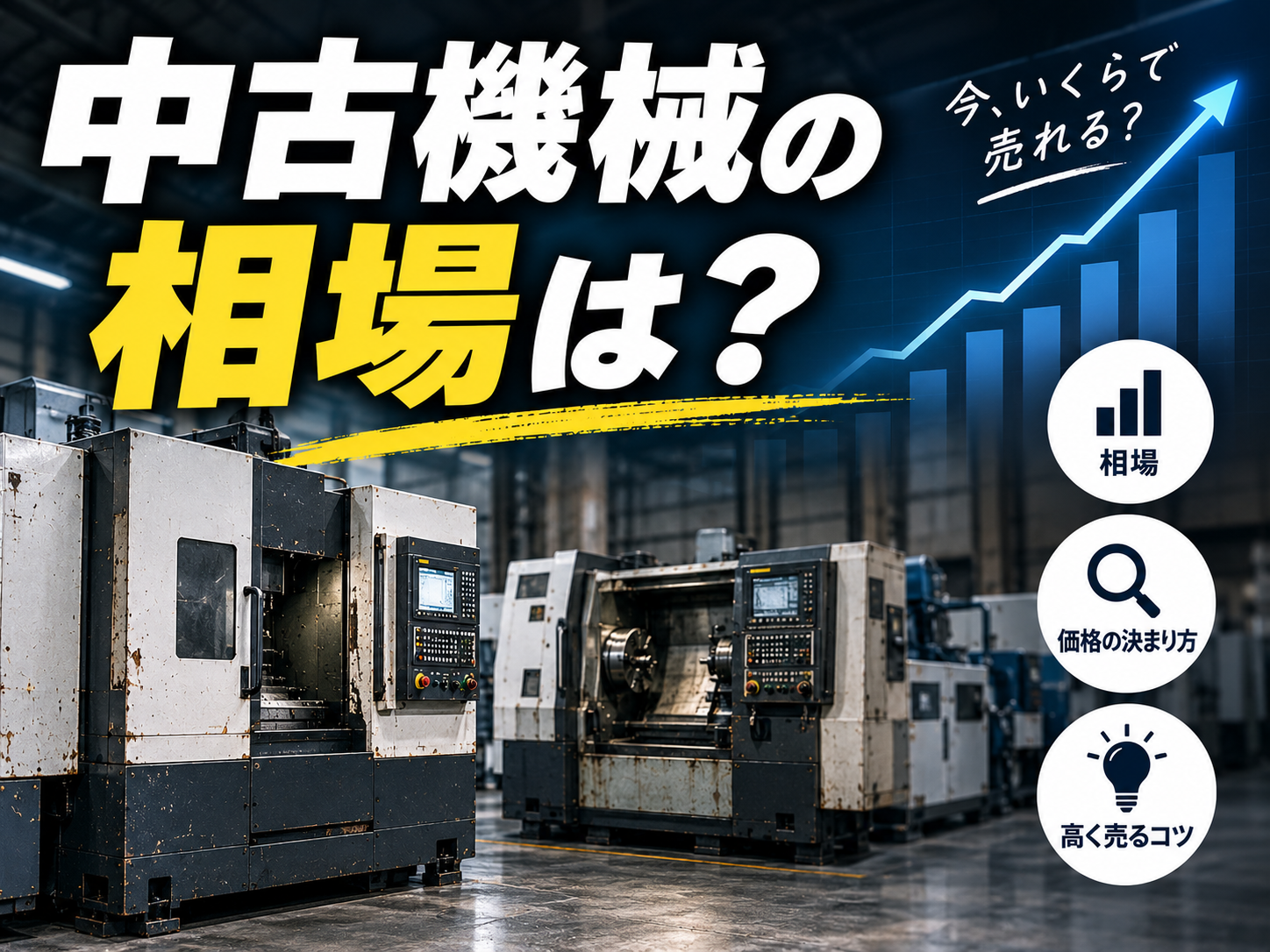 中古機械の相場はどう決まる？価格変動要因と調べ方