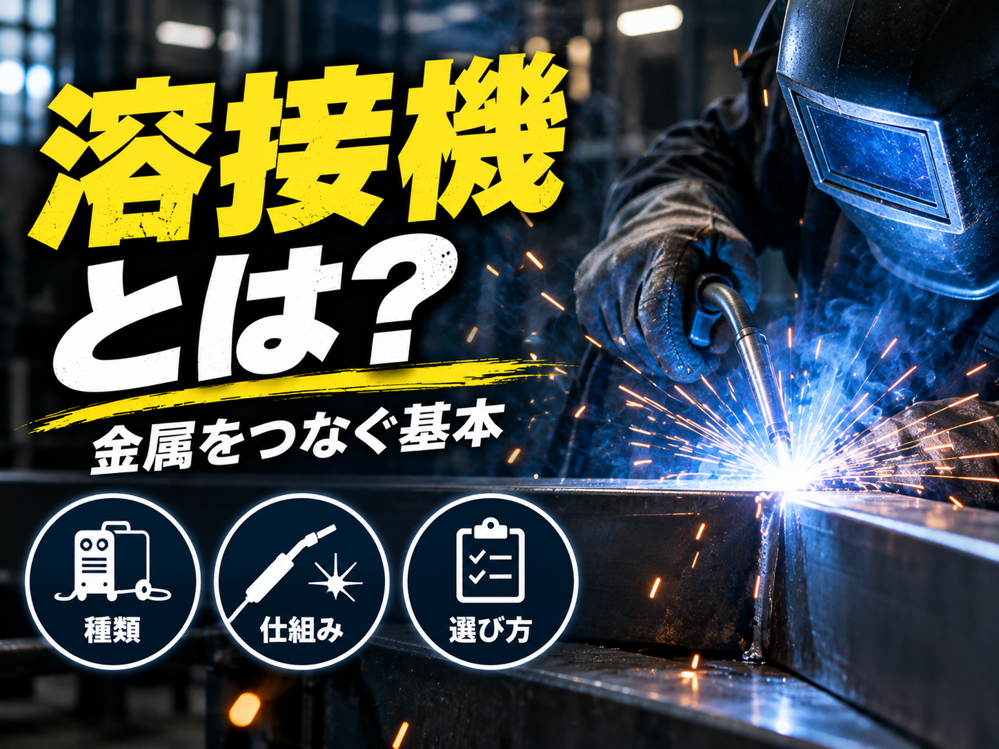 溶接機とは？仕組み・種類・選び方を解説